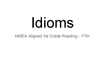 Preview of Idioms - NWEA Aligned