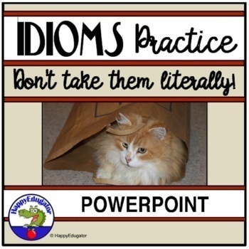 Preview of Idioms PowerPoint Interactive Quiz with Easel Assessment