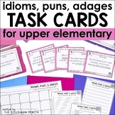 Idioms Puns and Adages Task Cards Vocabulary Activity
