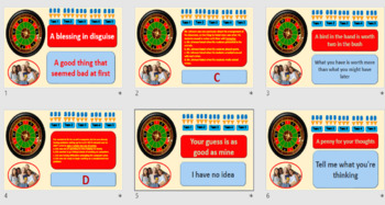 Preview of Idioms Roulette Wheel Game