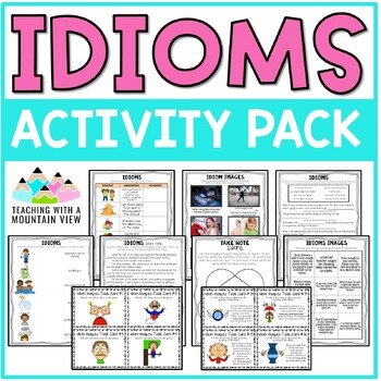 Preview of Idioms Activities | Figurative Language Lessons