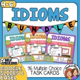 Idioms Task Cards: 3 SET BUNDLE, 96 Cards Total, Color and
