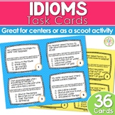 Idioms Task Cards Activity Perfect for ELA Scoot Games or Centers