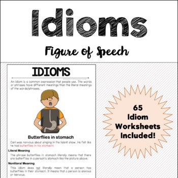 Preview of Idioms Worksheets - Memes