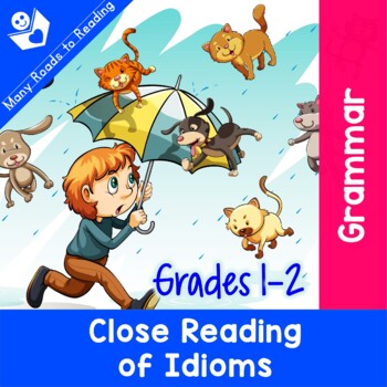 Preview of Idioms Worksheets and Task Cards Grades 1-2