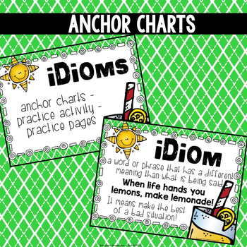 Idioms Anchor Chart