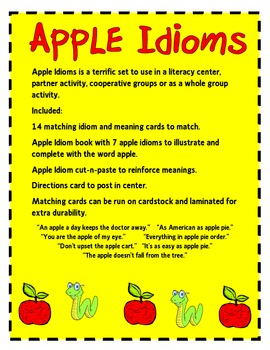 grade for pdf 3 idioms Liz Idioms Easy Apple Literacy Fun! by Pie: as as