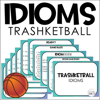 Preview of Idioms for Beginners Trashketball Review Game
