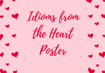 Preview of Idioms from the Heart Poster