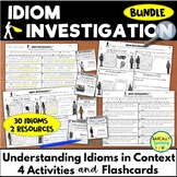 Idioms in Context Activity for Older Students Worksheets a