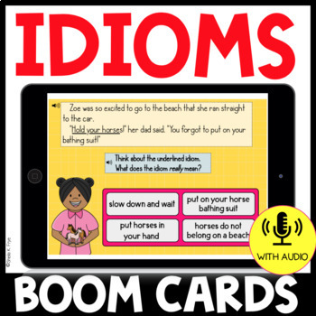 Preview of Idioms in Context | BOOM CARDS