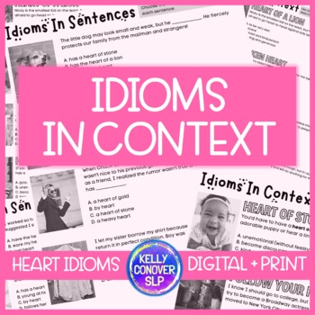 Preview of Idioms in Context for Middle School, Junior High, and High School Students