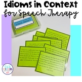 Idioms in Context for Speech Therapy