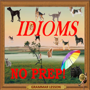 Preview of Idioms part one - ESL, EFL, ELL adult & kid PPT conversation lessons