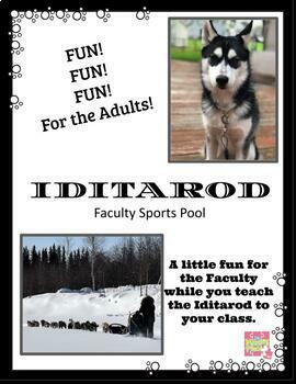 Preview of Iditarod (2024) Fun For Faculty! (Sports Pool) UPDATED&EDITABLE