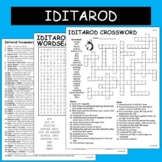 Iditarod Crossword, Word Search & Vocabulary List Packet