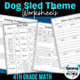Iditarod Dog Sledding NO PREP Theme Worksheets | 4th & 5th Grade