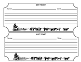 Alaskan Sled Dog Race Exit Ticket