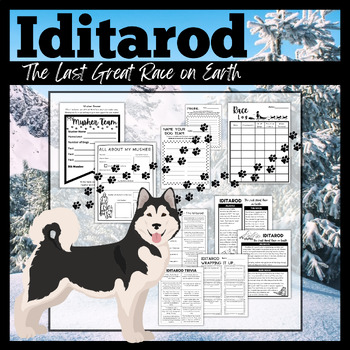 Preview of Iditarod - Follow a Musher, Pennants, Writing, Reader's Theater & Google Slides