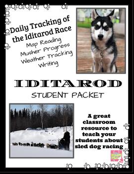 Preview of Iditarod Student Pkt:Daily Tracking UPDATE (Data Collection,Map Skills,Research)