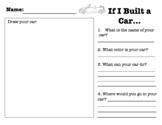 If I Built a Car Activity *EDITABLE*