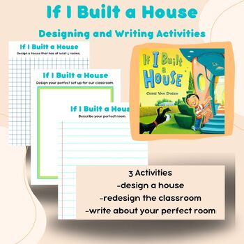 Preview of If I Built a House Writing and Designing Activity