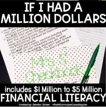 Preview of I Had a Million Dollars Project Financial Literacy Project End of Year