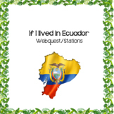 If I Lived in Ecuador Webquest/Stations- Digital Included