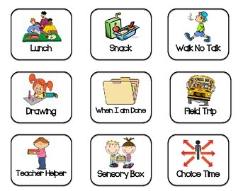 If I... Then I... Chart Behavior Visual Schedule by KinderRocks3