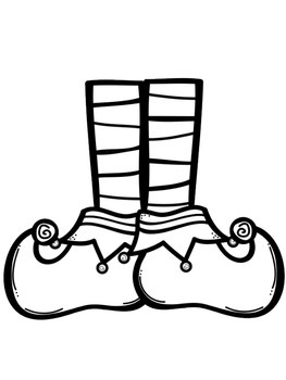 put on shoes clipart black and white