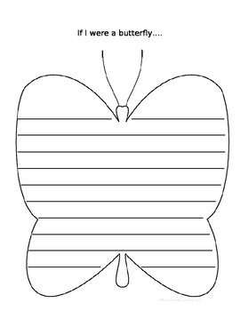 If I Were A Butterfly Template by Setting Sail In Second Grade | TpT