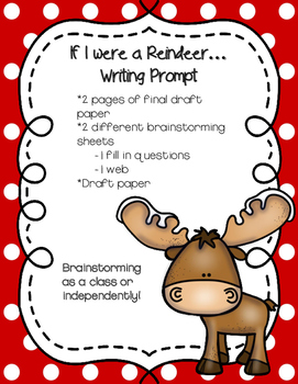 Preview of If I Were A Reindeer Writing Prompt