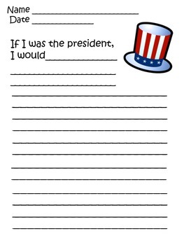 Preview of If I Were President