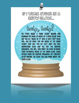 If I Were Stuck in a Snow Globe Graphic Organizer and Writing Prompt