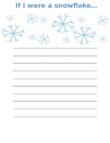 If I Were a Snowflake Writing 