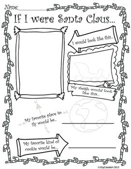 Preview of If I were Santa Claus Worksheet activity