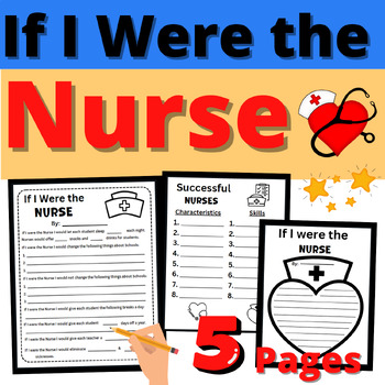 Preview of If I were the School Nurse Writing Activity Resource Nurses Appreciation Day