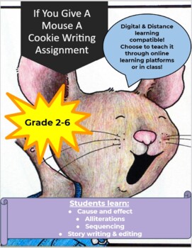 Preview of If You Give A Mouse A Cookie Writing Activity - Digital & Distance Learning