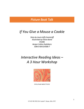 Preview of If You Give A Mouse A Cookie: A Workshop