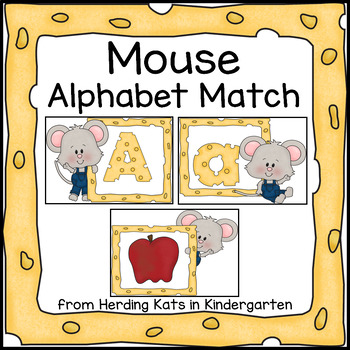 Preview of If You Give A Mouse A Cookie Alphabet Match