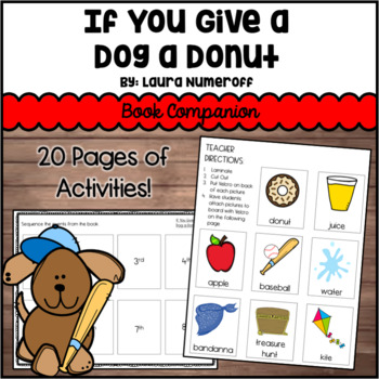 Preview of If You Give a Dog a Donut Activities | Book Companion