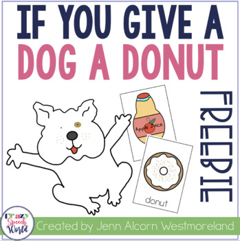 Preview of If You Give a Dog a Donut Word Association Freebie