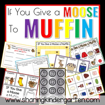 Preview of If You Give a Moose a Muffin Activities Printables Read Aloud