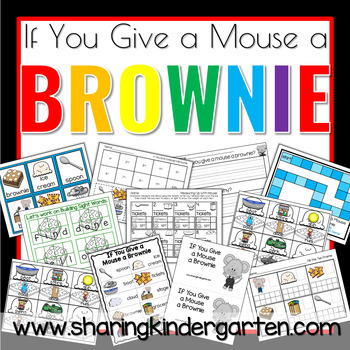 Preview of If You Give a Mouse a Brownie Printables and Activities Sub Plans