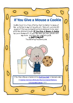 If You Give a Mouse a Cookie / Cookie Count {FREE} by Stuff from Steff