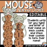 Cookie Mouse Name Craft - EDITABLE