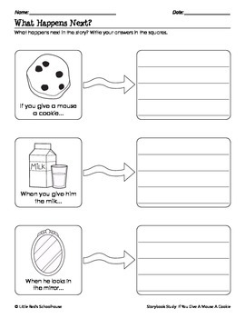 if you give a mouse a cookie worksheets pre k