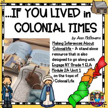 Preview of If You Lived In Colonial Times -Reader's Response EngageNY Gr 4 Module 2A Unit 1