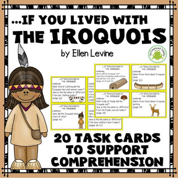Preview of If You Lived With The Iroquois Task Cards