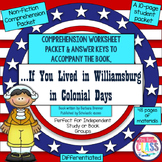 If You Lived in Williamsburg in Colonial Days NonFiction C